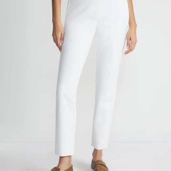 Lafayette 148 New York Slim Ankle Pants – Ivory – Size M - Picture 1 of 4